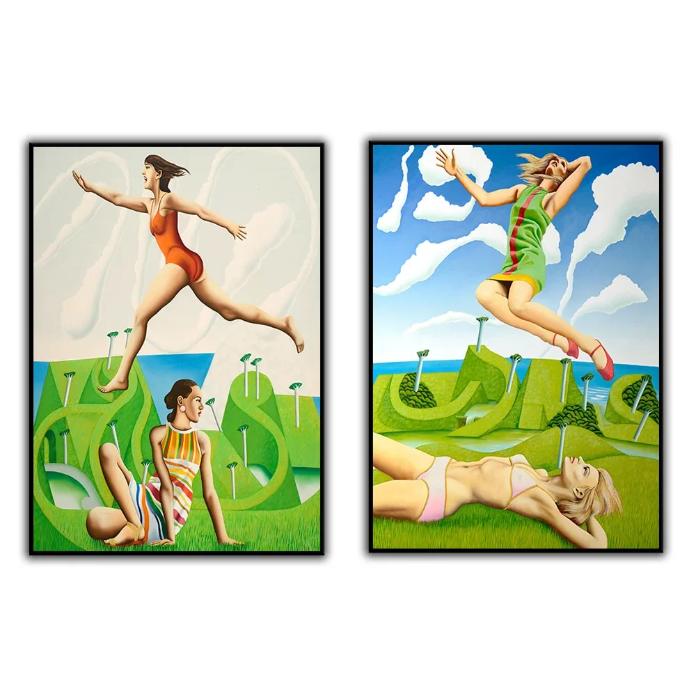 Mid Century Modern Art Print , Ian Scott Painting Print,