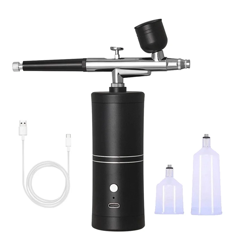 75STO-Neues Airbrush-KIT, kabelloses wiederaufladbares Kompressor-Airbrush-Set, begrifft automatisch Modellmalerei, Nägel, Make-up