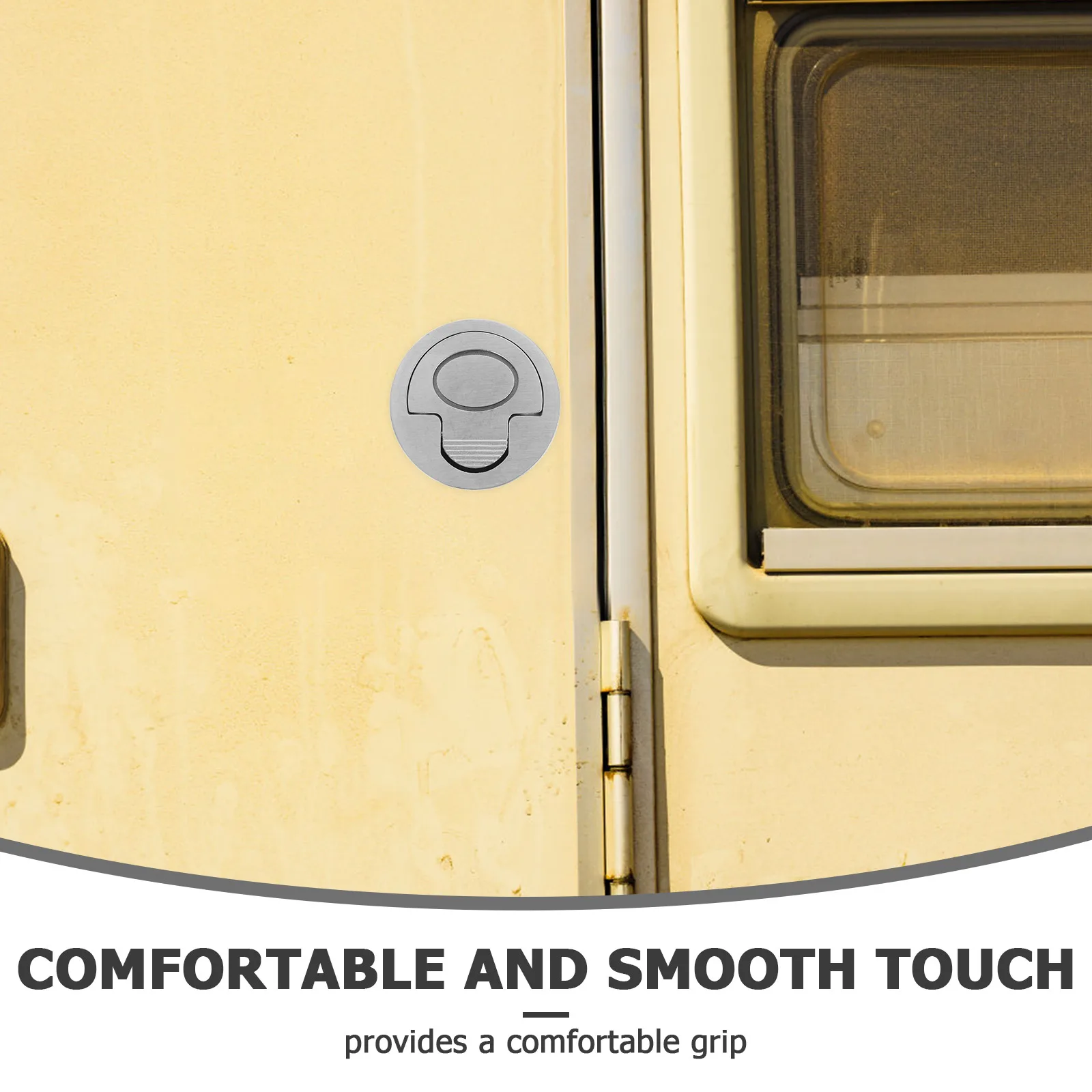 

Round Pull-up Handle Flush Recessed Hatch Boat Deck Pulls Mount Lifting Cupboard