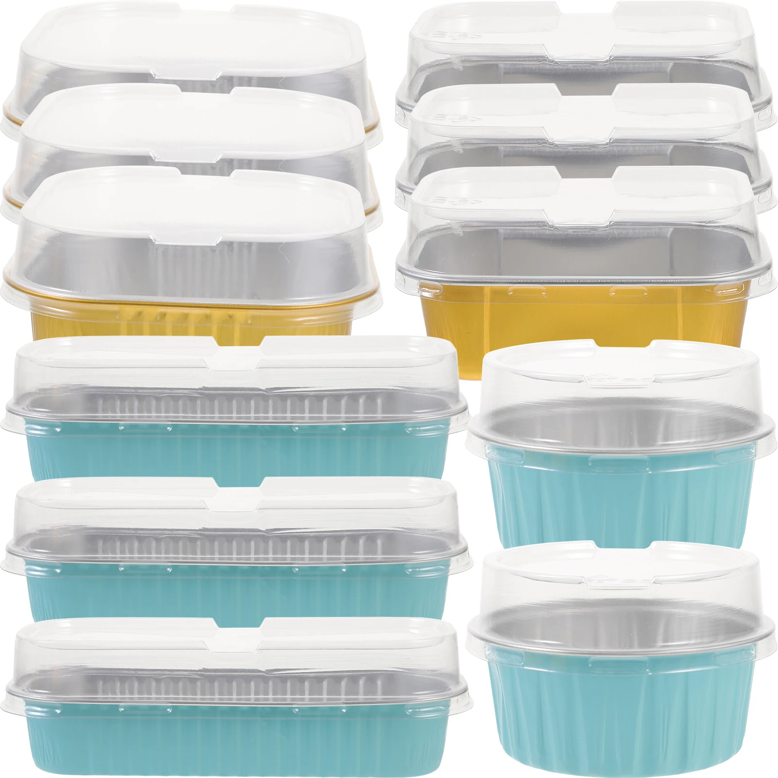 

Reusable 40 Sets Aluminum Foil Baking Mold Cake Pans Y130 W160 Gold W220 Gold W166 Tarts Pies Cheesecakes Desserts