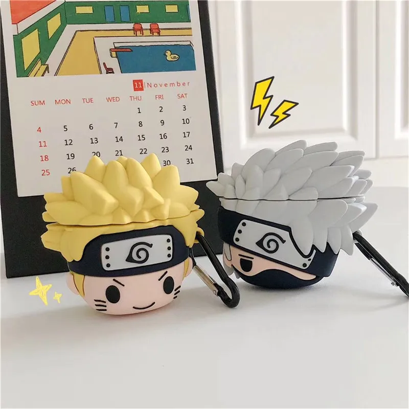 Japanese anime NARUTO Kakashi Naruto kawaii airpods Earphone cover gift