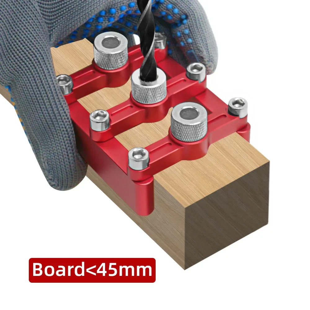Selbstzentrierender Dübelbohrer für Holzbearbeitung, Bohrleitwerkzeug mit 3-10mm Bohrhülsen für Tischlerarbeiten – Detail 3