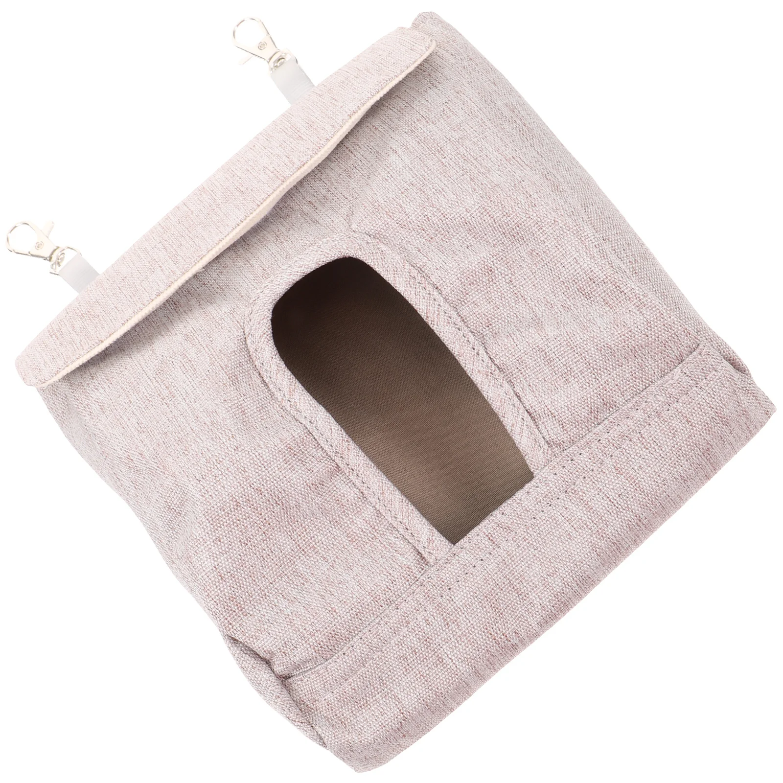 

Slow Food Bag Rabbit Hay Feeder Guinea Pig Grass Bag M Size Gray Hanging Design Small Animals Feeding Reusable Storage Pet Cage