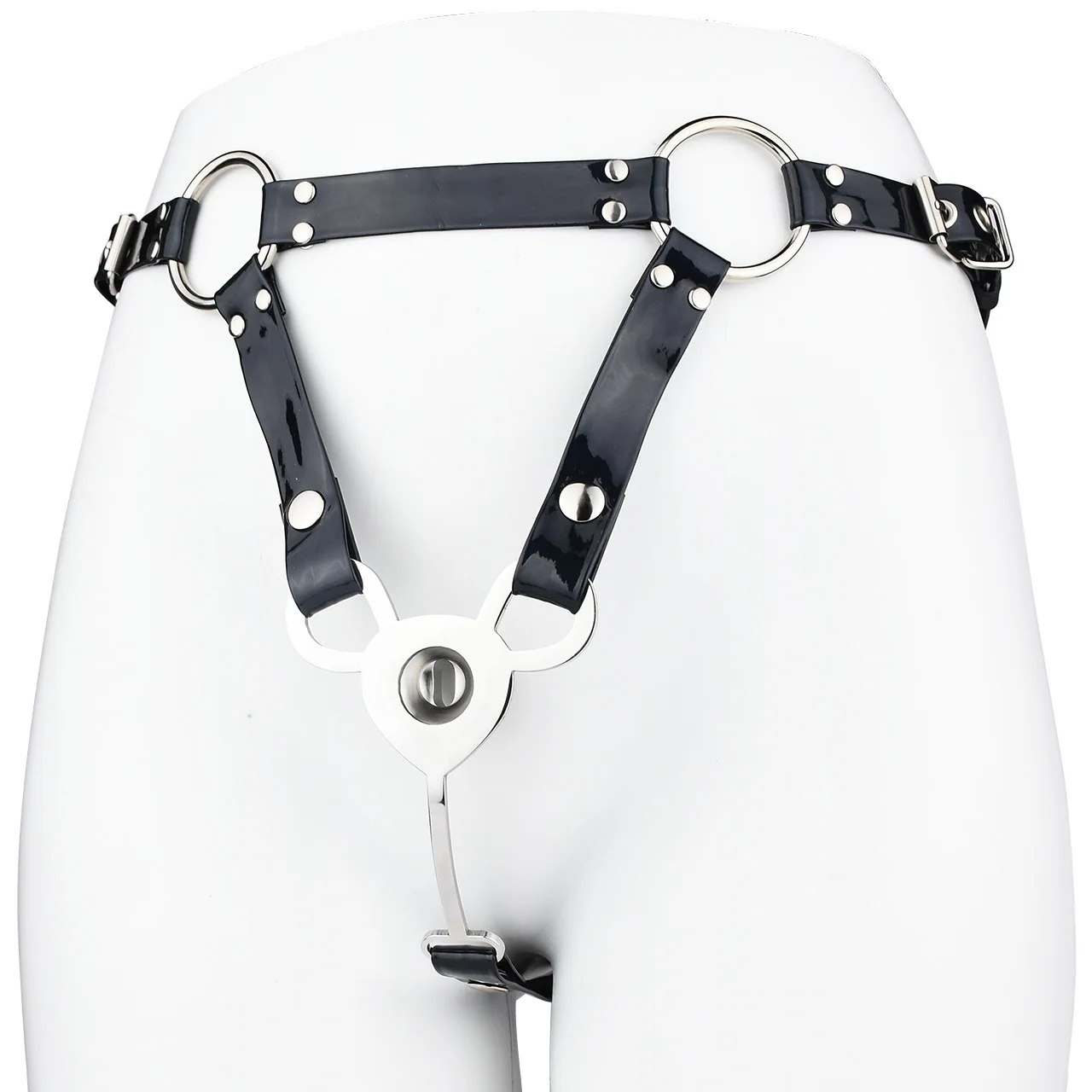 FRRK MTF FU-Clip-FU Inverted Male Chastity Cage Sissies Strapon Penis Cage Belt BDSM Male to Female Fetish Sextoys for 18 정조대