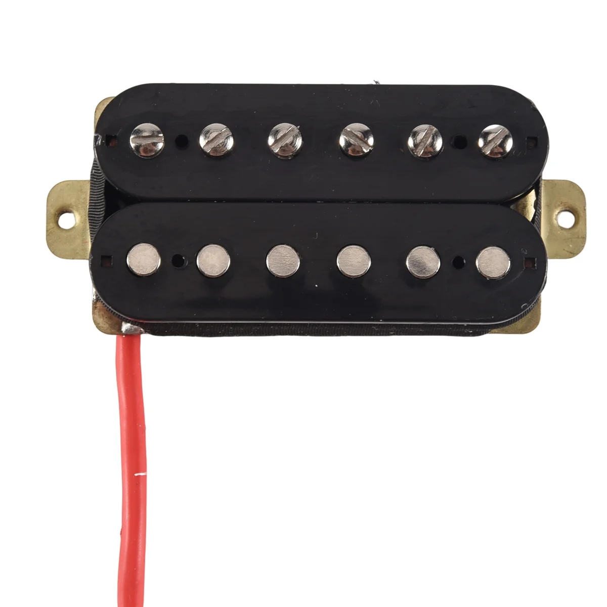 Pastillas Humbucker para guitarra eléctrica, puente Alnico V, negro