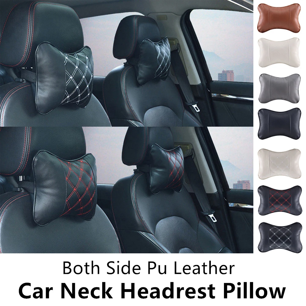 PU Car Pillow For Chrysler 200 300 300C 300s grand voyager Pacifica PT Cruiser Sebring Town and Country Car Neck Headrest Pillow