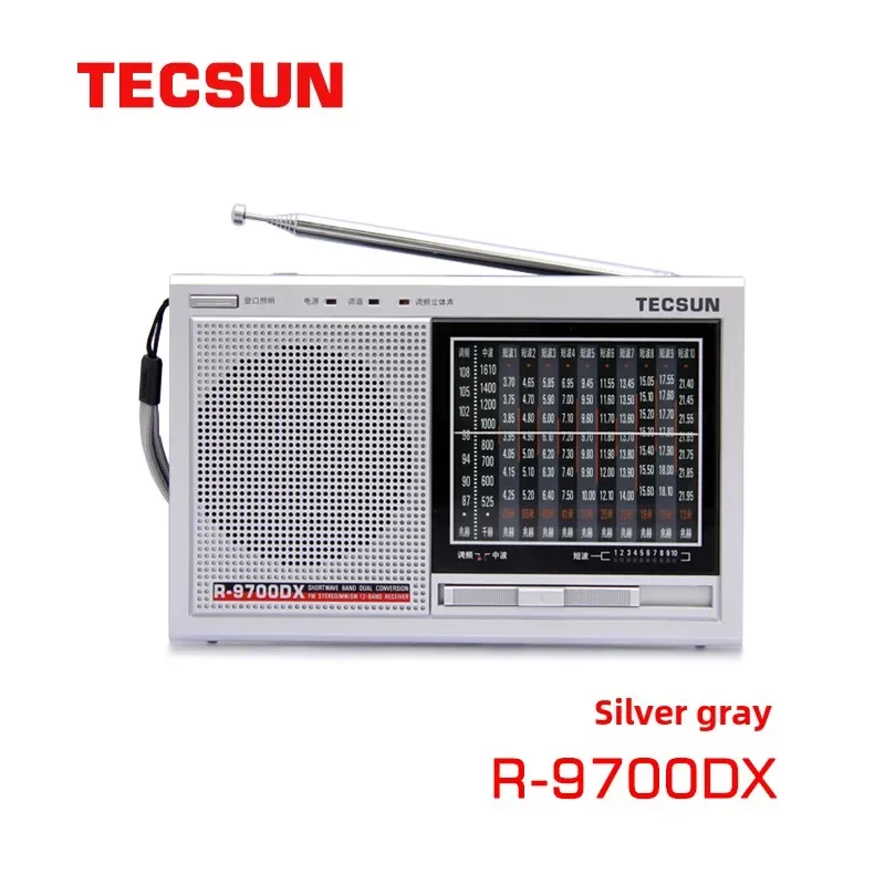 Tecsun R-9700DX Original Guarantee SW/MW High Sensitivity World Band Radio Receiver with Speaker