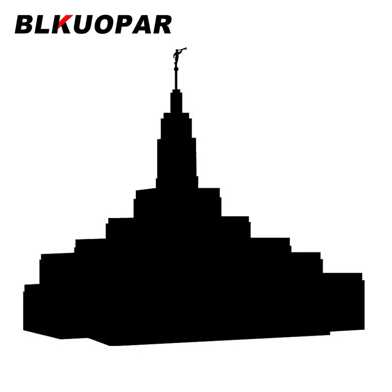 BLKUOPAR for LDS Temples silhouette Car Stickers Window Decals Motorcycle Suitcase Waterproof Trunk Sunscreen Vinyl Car Wrap