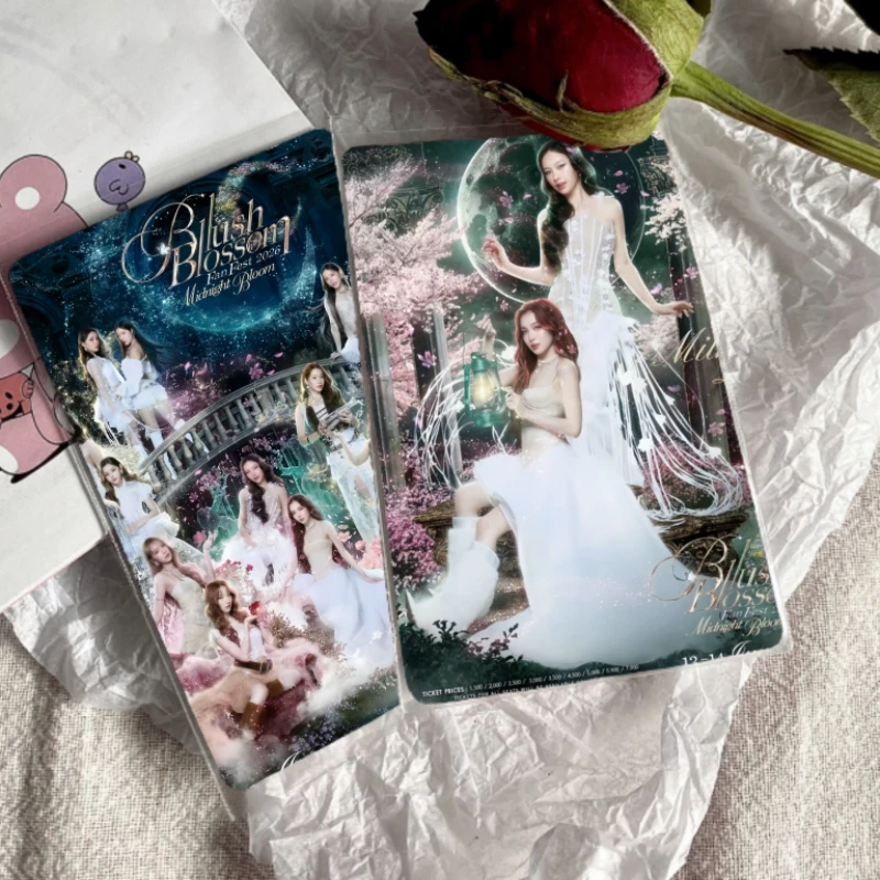 

2PC/SET No Repeat Thai Blush Blossom Concert 2026 Namtanfilm Milklove Emibonnie Viewmim Double-side 3 Inch 8.4*5.6cm Print Cards