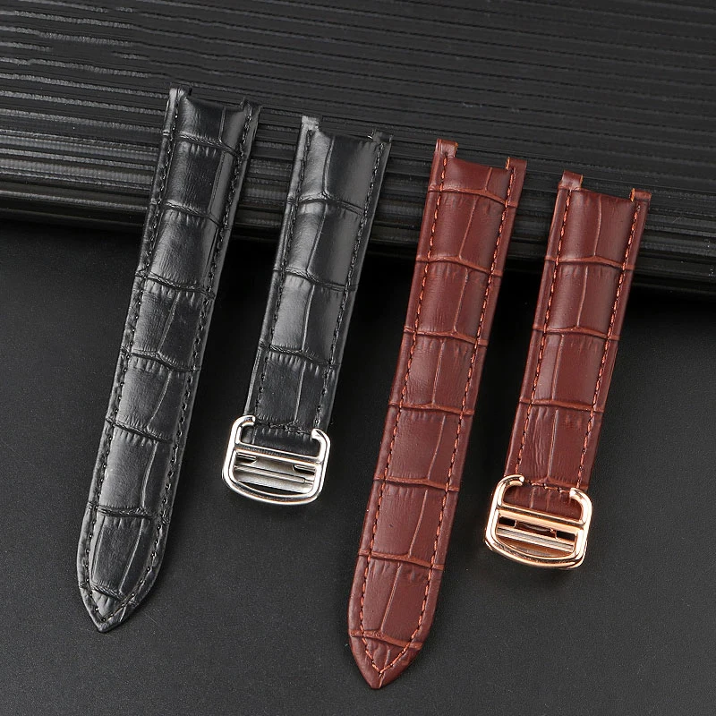 Ремешок из коровьей кожи для Cartier Pasha Special Notch, ремешок для часов для мужчин и женщин, воловья кожа 20x12 мм, 18x10 мм, браслет, шатун