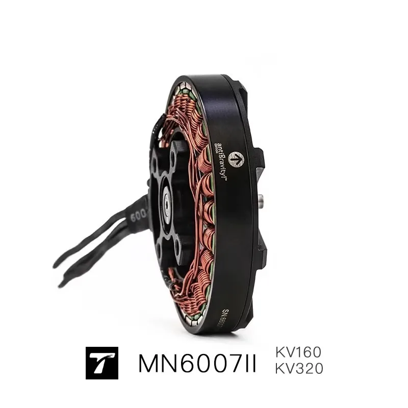 BoMassMN6007 II KV160 KV320 T-MOTOR Brushless Motor Max Thrust 6.5kg Long Flight Time Super Designed For Heavy-lift UAVs