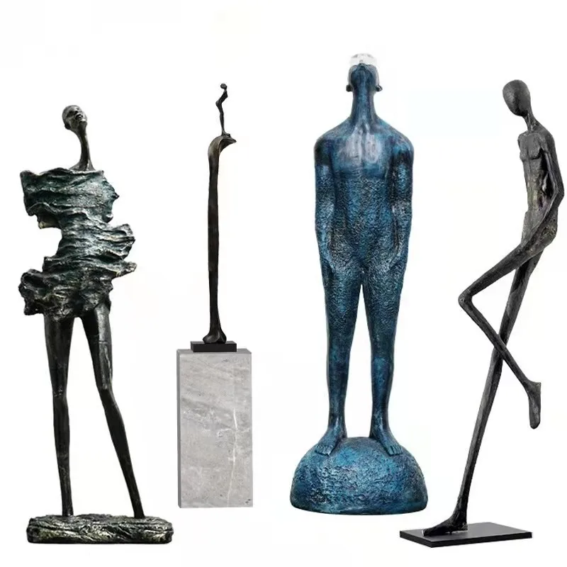 

Creative Abstract Figure Sculpture Ornament Sales Office Hotel Model Room Large Fiberglass Floor Installation Artwork