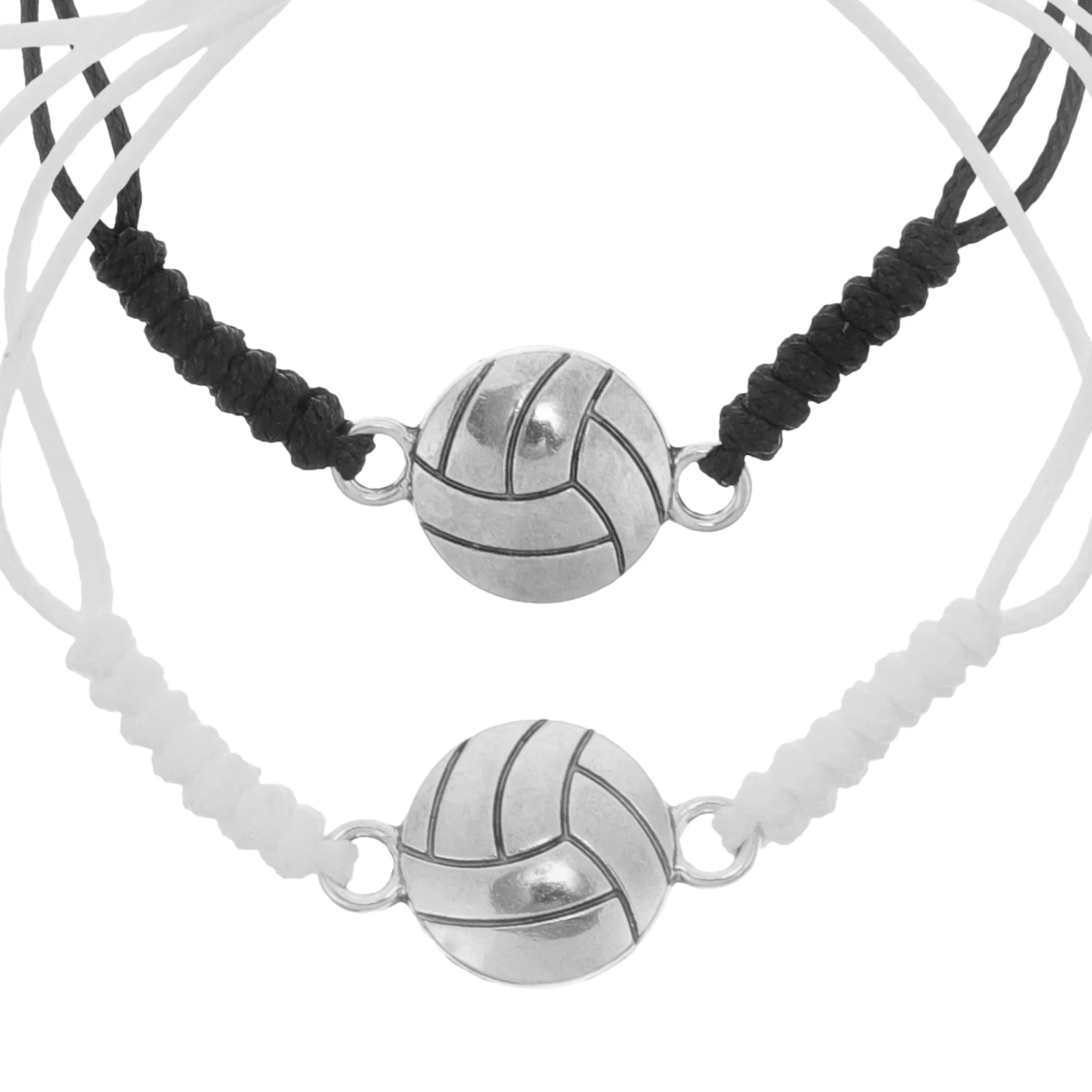 

2pcs Adjustable Volleyball Bracelets Delicate Wrist Bracelet Team Sports Accessories Decorative Charms For Women Bulk Cheer