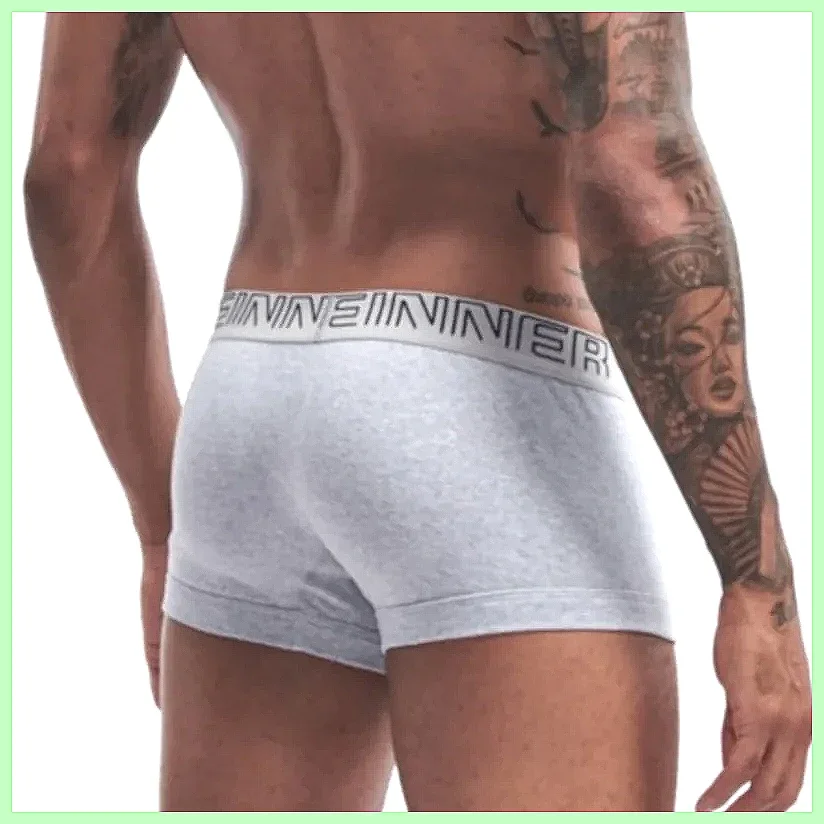 

Men's Low Waist Cotton Boxer Shorts with U-Pouch, Comfortable Soft & Breathable Underwear