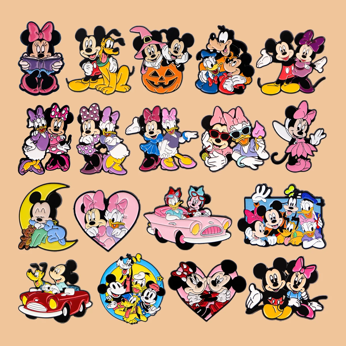 

Cartoon Animals Mouse Enamel Pins Anime Figures Brooch Lapel Pin Badge on Backpack Clothing Accessories Fashion Jewelry Gifts