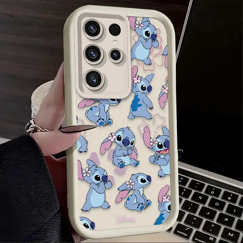 Cartoon Disney Stitch Custodia per Samsung Galaxy S24 S25 S23 Ultra S22 S21 Plus FE A36 A56 A26 A16 A06 A15 A25 A35 A55 5G Cover