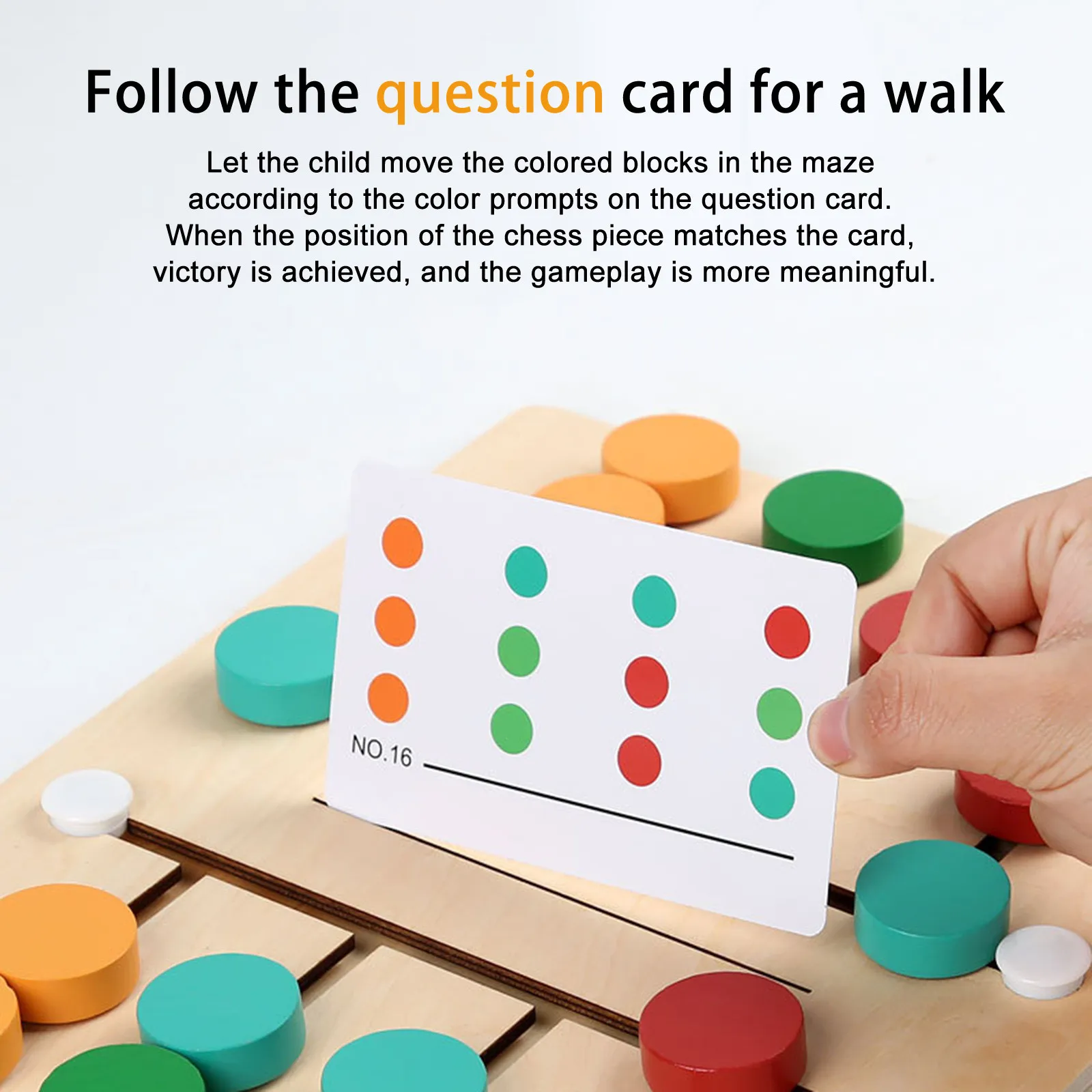 Juguetes de aprendizaje Montessori para niños, rompecabezas deslizante de colores a juego, juego preescolar para niños y niñas de 3, 4, 5, 6 y 7 años