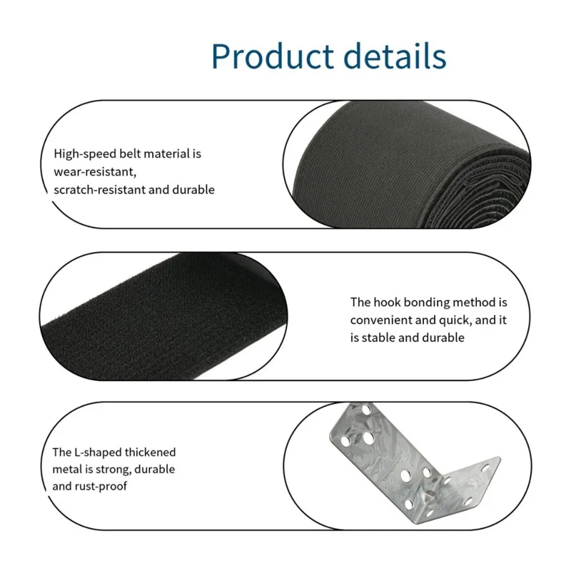 WORTHOWN-Under Couch Blocker, Adjustable Long Elastic Strap Barrier To Stop Pet For Sofa Bed Couch Guard Prevent