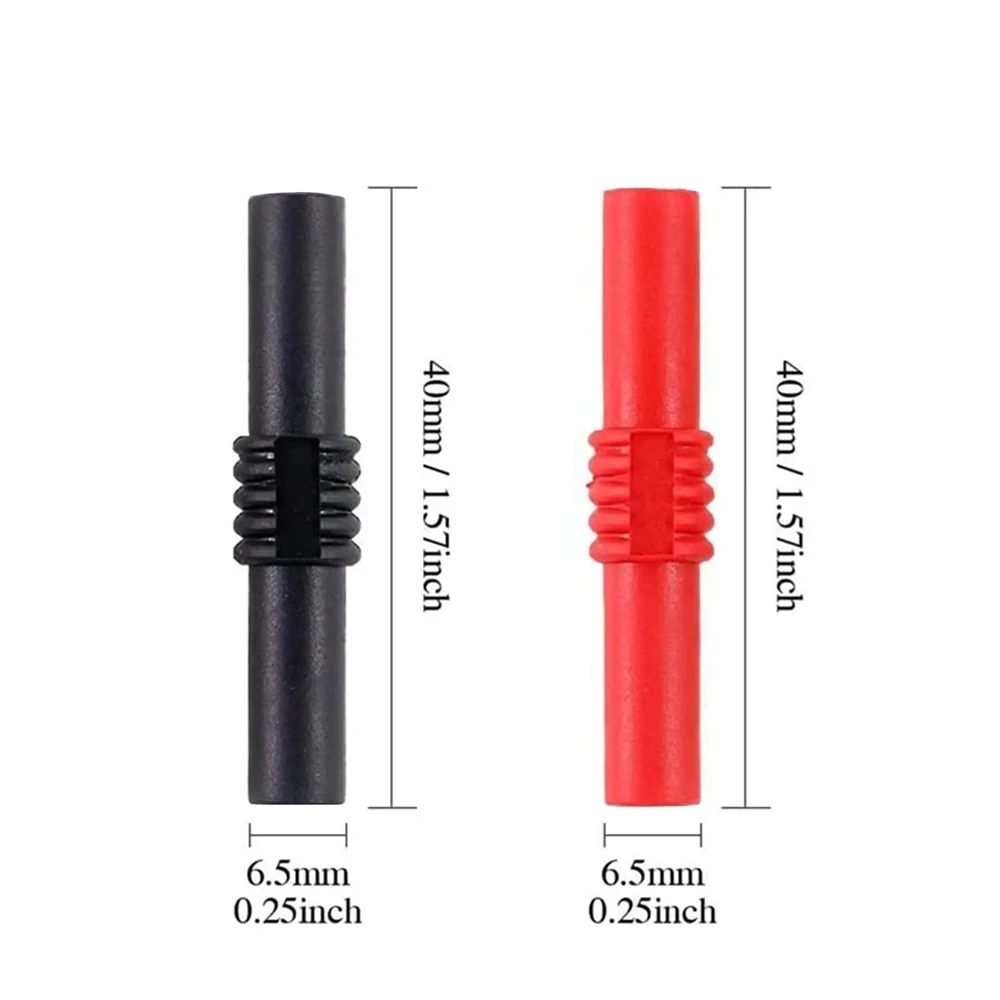 Cleqee P7023 10 Stück 4mm Bananenbuchsen-Adapter Verlängerung Isolierte Bananenstecker-Kupplung – Detail 3