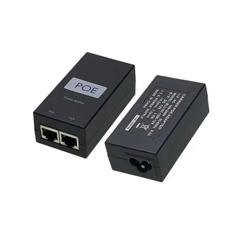 24V/48V 0.5A/1A Desktop POE Power Injector Ethernet Adapter Surveillance CCTV for IP Camera Power Supply