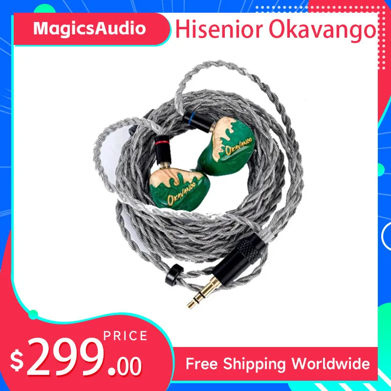 

Hisenior Okavango In-ear Monitor Earphone Hybrid 7-Drivers(Universal) Wired Earbuds Headphone 7hz Seeaudio