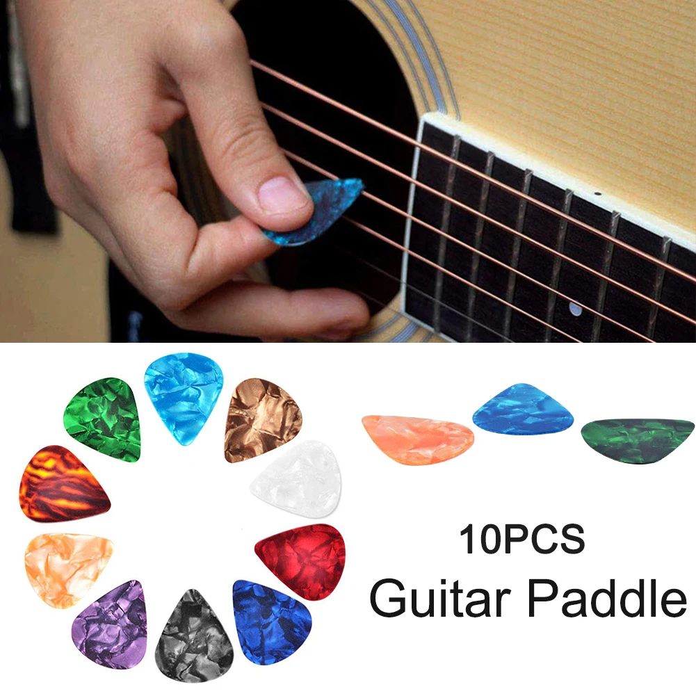 

10pcs Guitar Celluloid Picks Ukulele Plectrum Acoustic Guitar Thumb Pick Parts