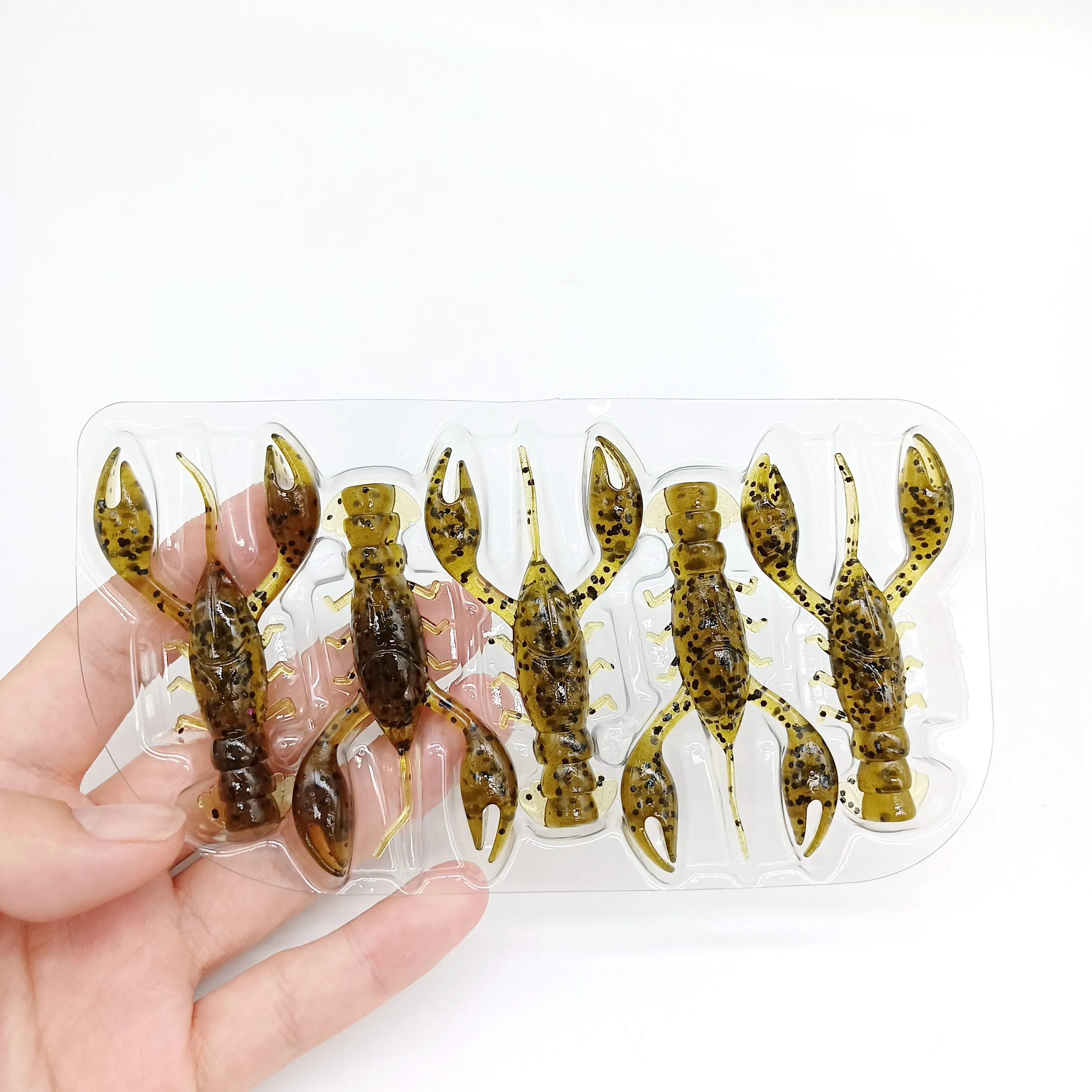 DUODUOYU 5PCS Floating Crawfish Fishing Lure 65mm/4g Soft Silicone Bait Jigs Wobbler Artificial Swimbait  Bass Fishing Tackle