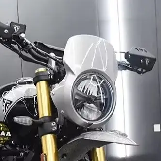 For  Scrambler 400X Retro Front Cowl Headlight Mask Wind Deflector Fairing Decorative Shell Parts