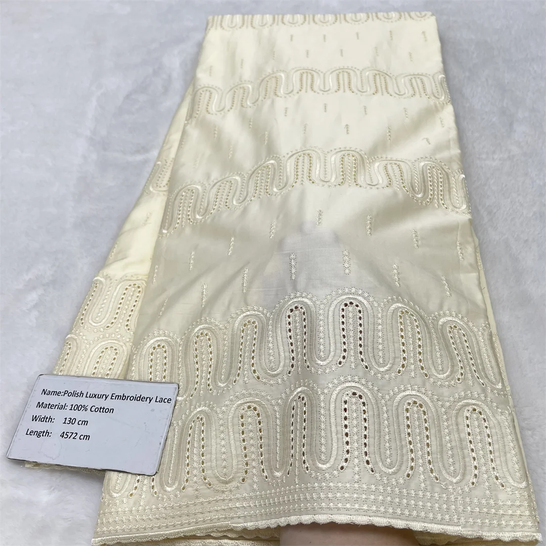 2026 Polish luxury Lace For Men Atiku Fabric Swiss Voile Lace in Switzerland African Lace Materials High Quality For Women Dress