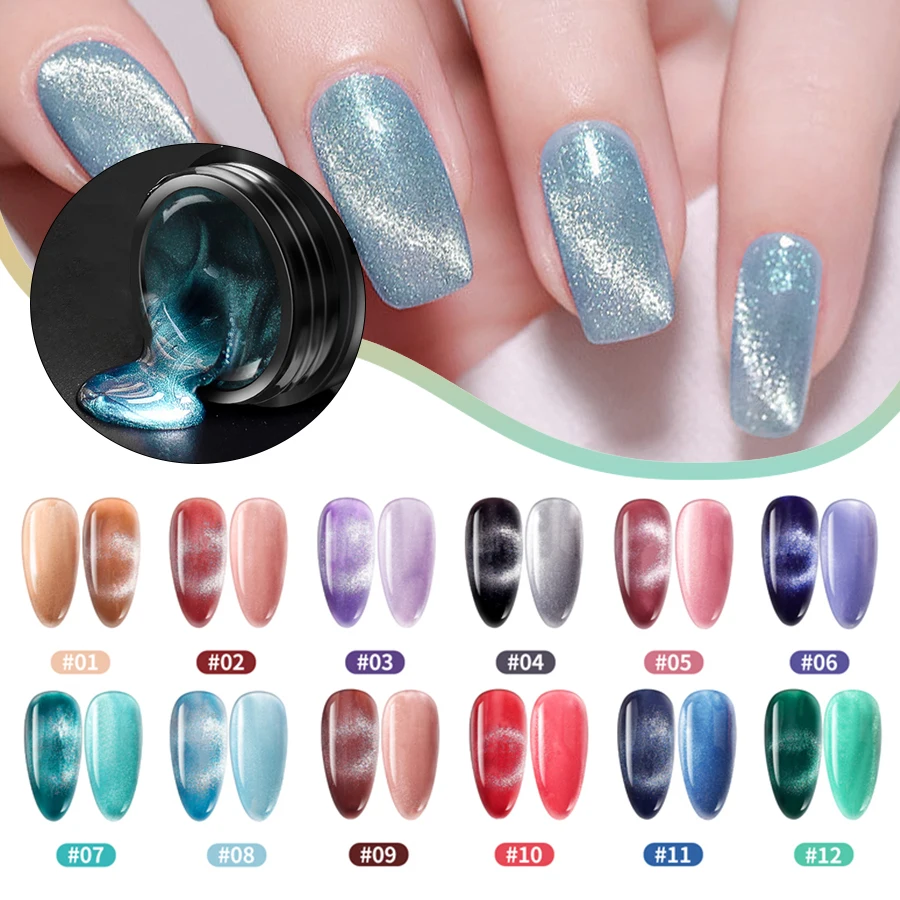 Shimmering False Nails Decoration Tools DIY Nail Products 12 Personalized Styles of Nail Gel Exclusive To Fashion Enthusiasts