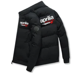 APRILIA Winter Men's Zipper Jacket Fashion Warm RACING Casual Windproof and Cold Resistant Top veste homme blusa 2024