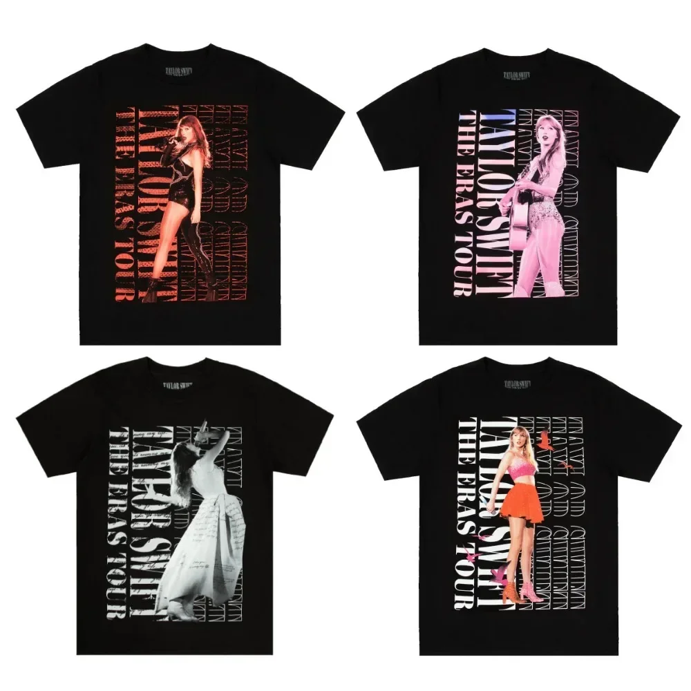 The Eras Tour 1989 Taylor's Version Live Photo T-Shirt Designer Short Sleeves Luxury Men Women Cotton Tshirt Tops Kids Clothing