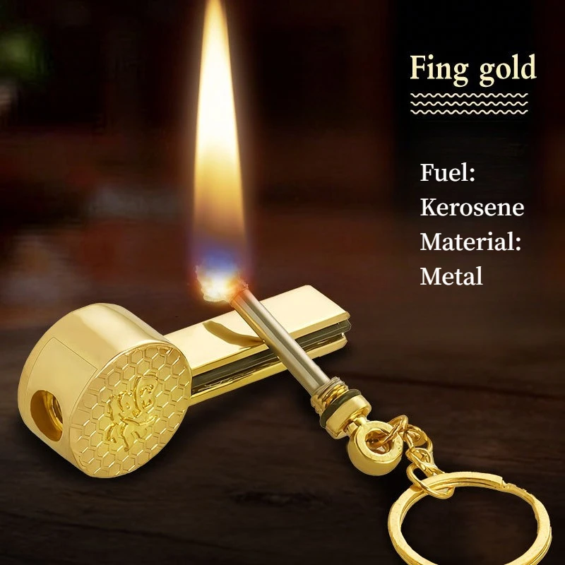 Metal Reusable "Ten-Thousand-Strike" Match Lighter Portable Keychain, Waterproof Igniter, Outdoor Survival & Emergency Tool