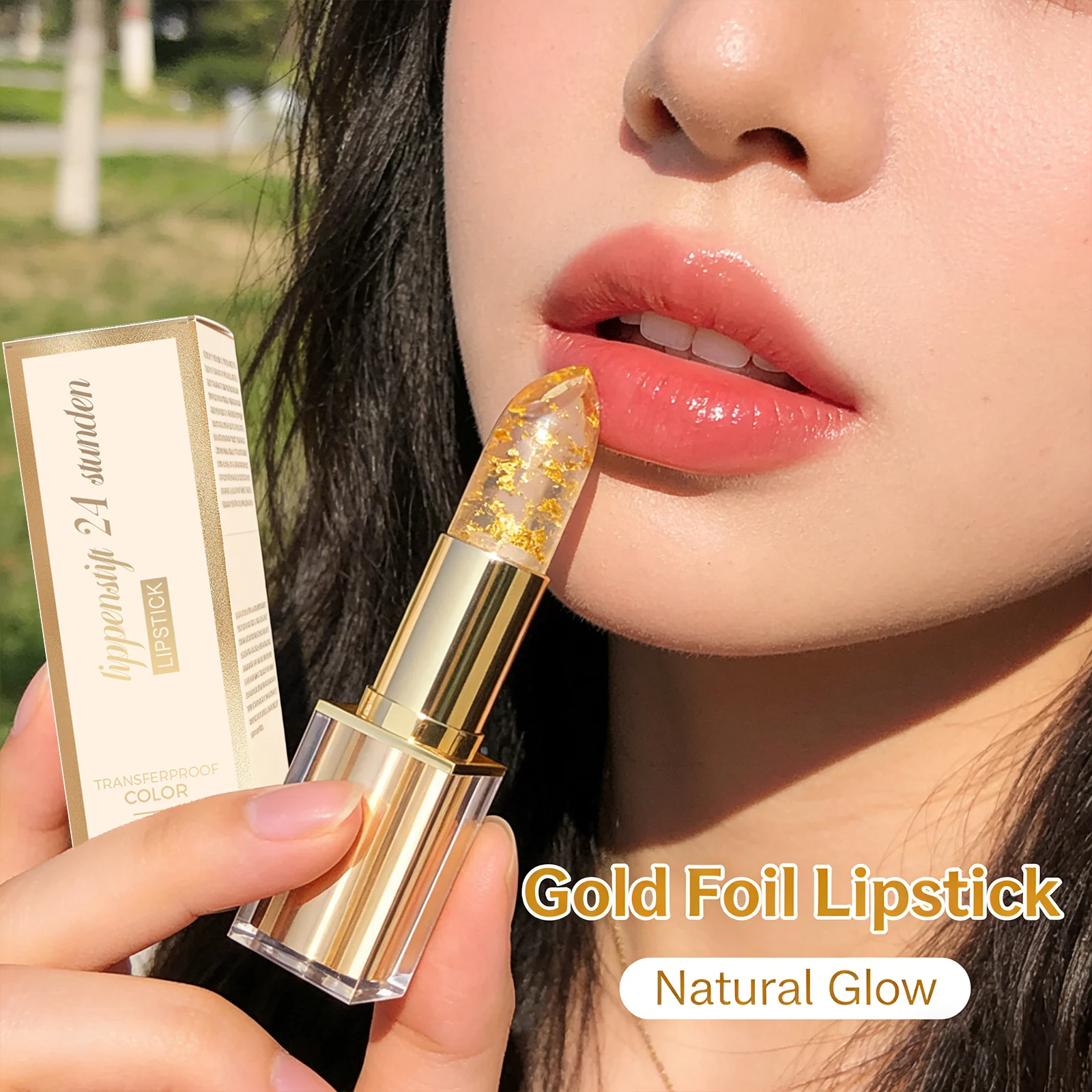 Color Lipstick Nourishing Lips Skin Brightening Enhance Texture Lightweight Long-Lasting Color Suitable for Various Skin Tones