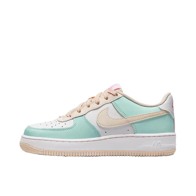 Nike Air Force 1 Mini Gold Men's and Women's Board Shoes Are Non Slip, Durable, Comfortable, Lightweight, and Low Top Platinum