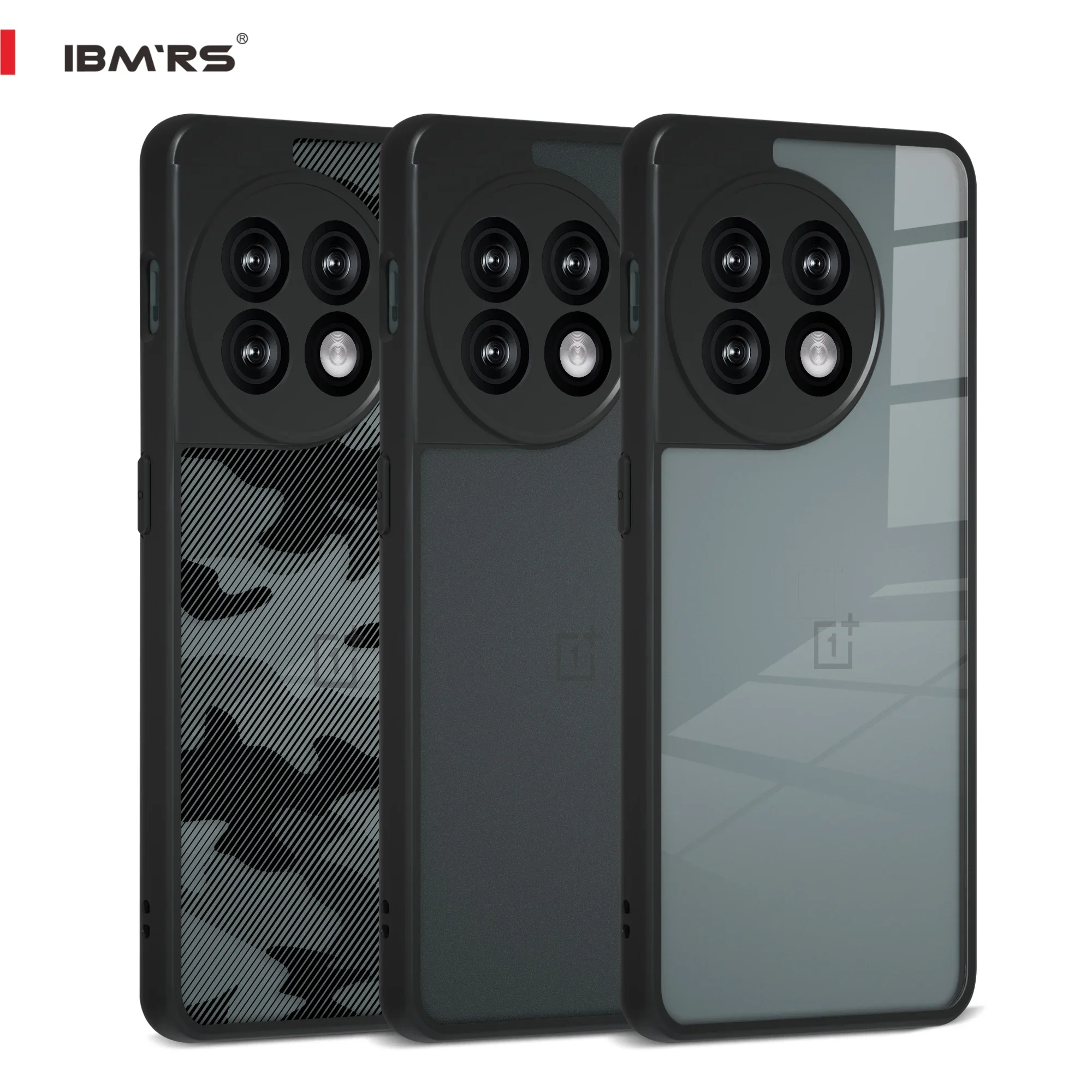 IMBRS for  OnePlus11R Phone Case, (Military Drop Protection)Shockproof Slim Translucent Matte , Black camo