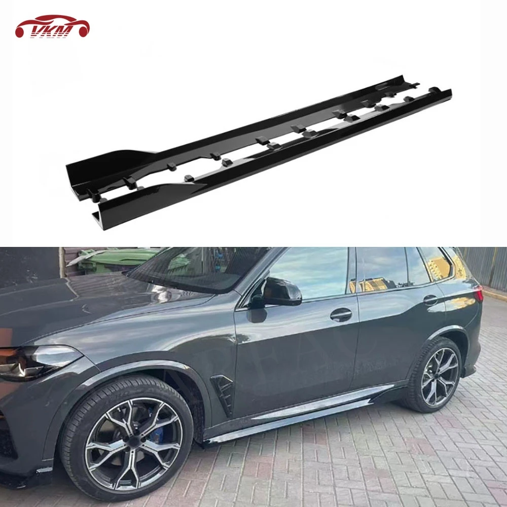 

Side Skirts Aprons Rocker Panel Lip Splitter Carbon Fiber for BMW X5 G05 2019-2023 ABS Car Anti Scratch Protector Accessories