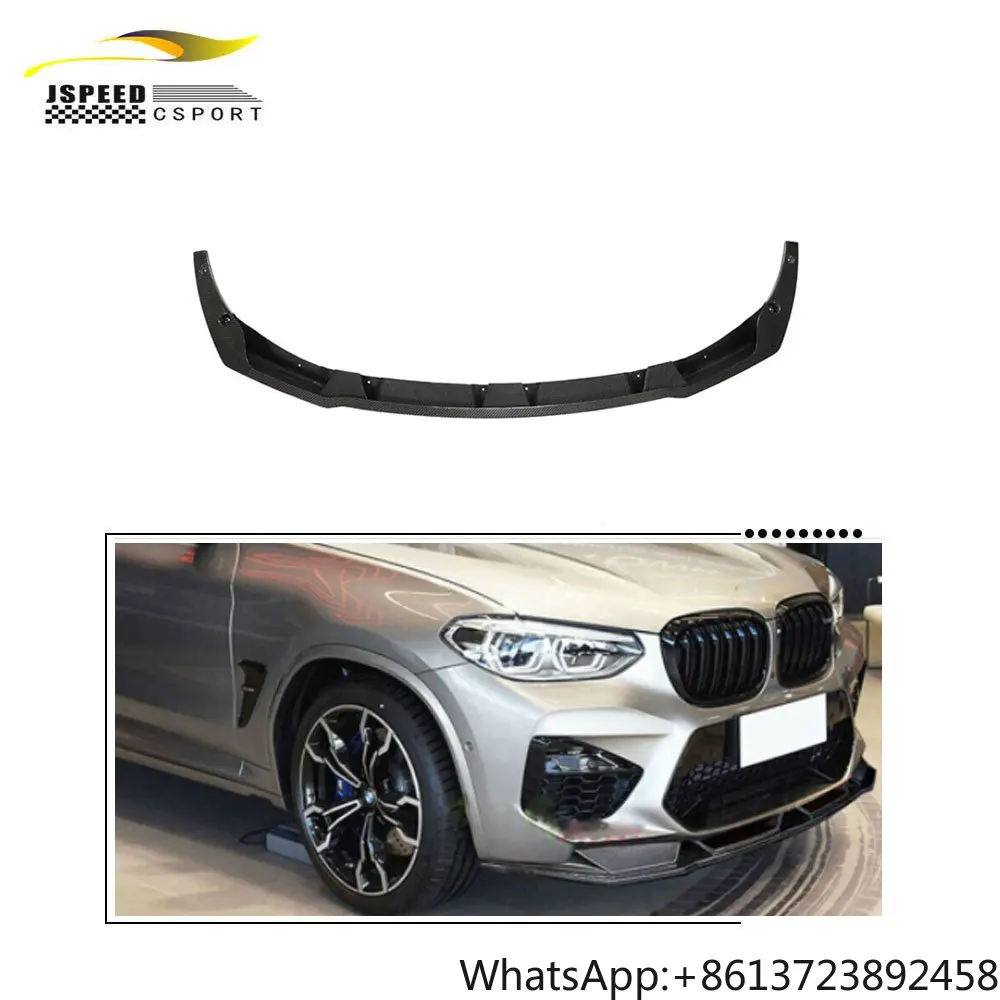 

JCsportline Carbon Fiber Front Bumper Lip Splitter for BMW F97 X3 M F98 X4 M 2019-2021