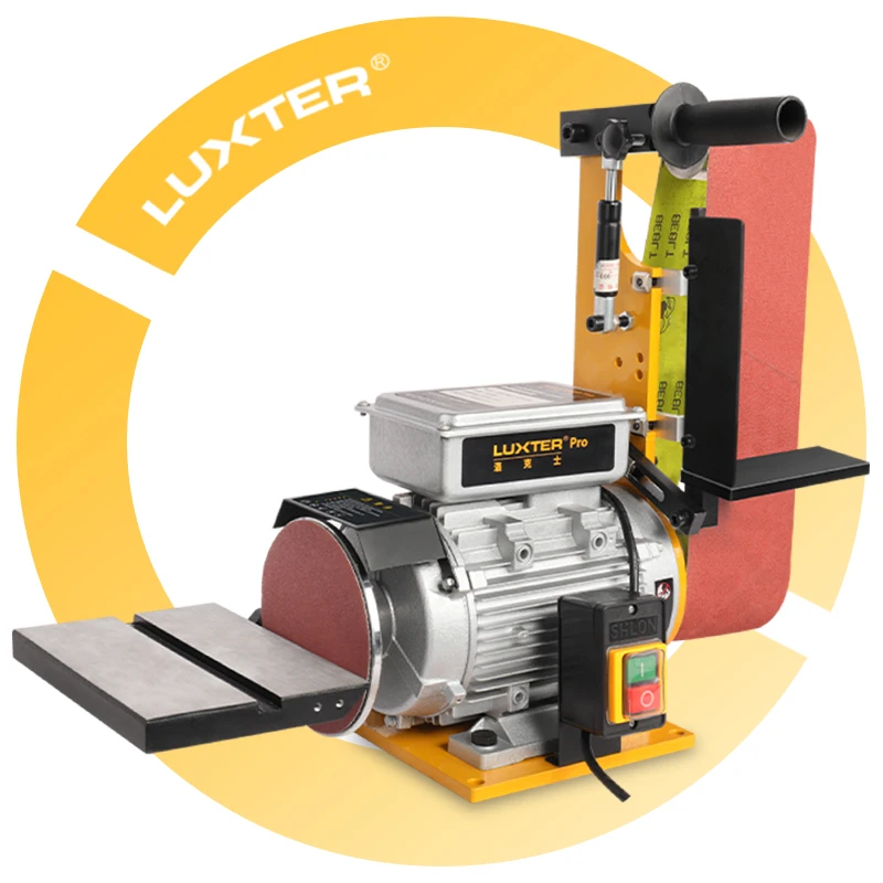 Popular Hot sell LUXTER Belt Sander Vertical/Horizontal Dual-use 2200W Grinding Machine Bench Grinder Sander