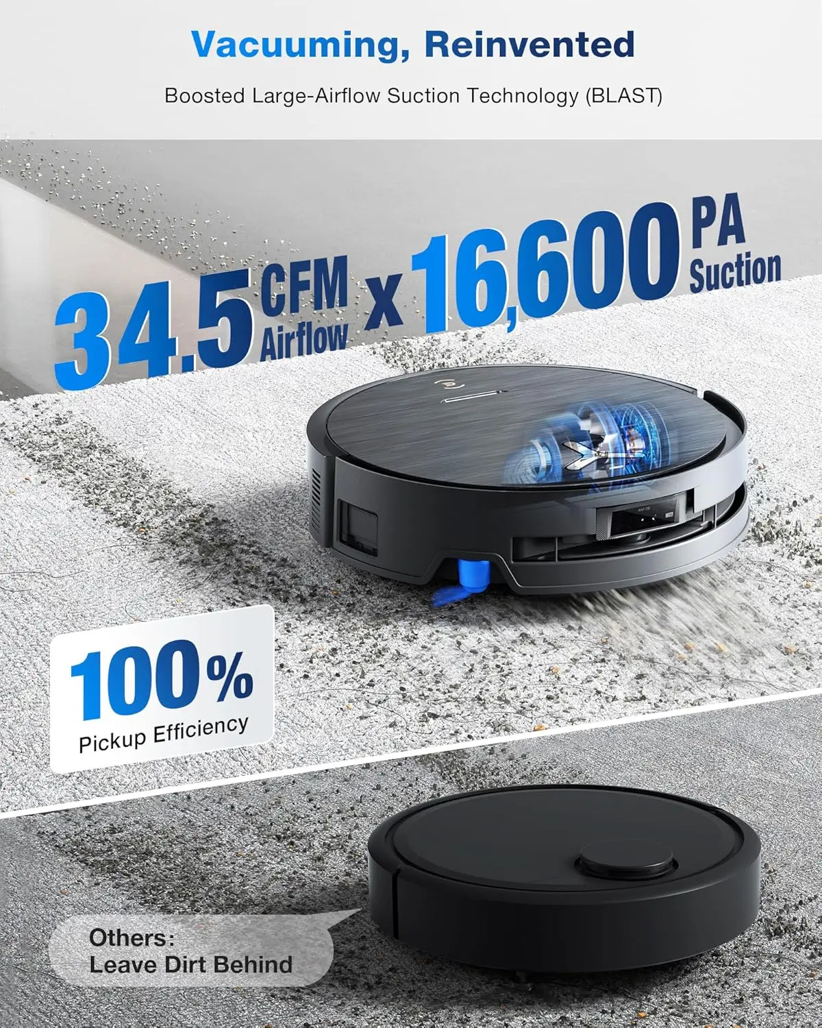 ECOVACS DEEBOT X9 PRO Omni Robot Vacuum dan Mop, Blast ™   Daya Hisap 16.600Pa, OZMO Roller Pembersih Otomatis Instan, ZeroTangle