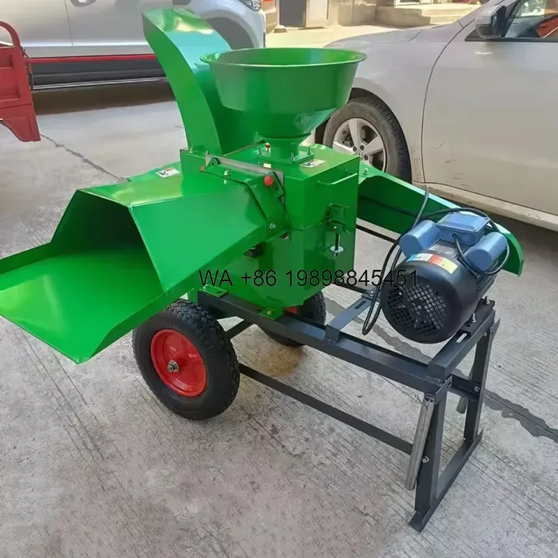 Wmwmnu New Animal Feed Grass Cutting with Engine Corn Straw Hay Chaff Cutter Silage Chopper