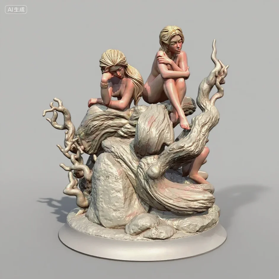 

Overall heights 50mm 75mm Resin model kit self-assembly and coloring（3D Printing ）TD-7529/3D