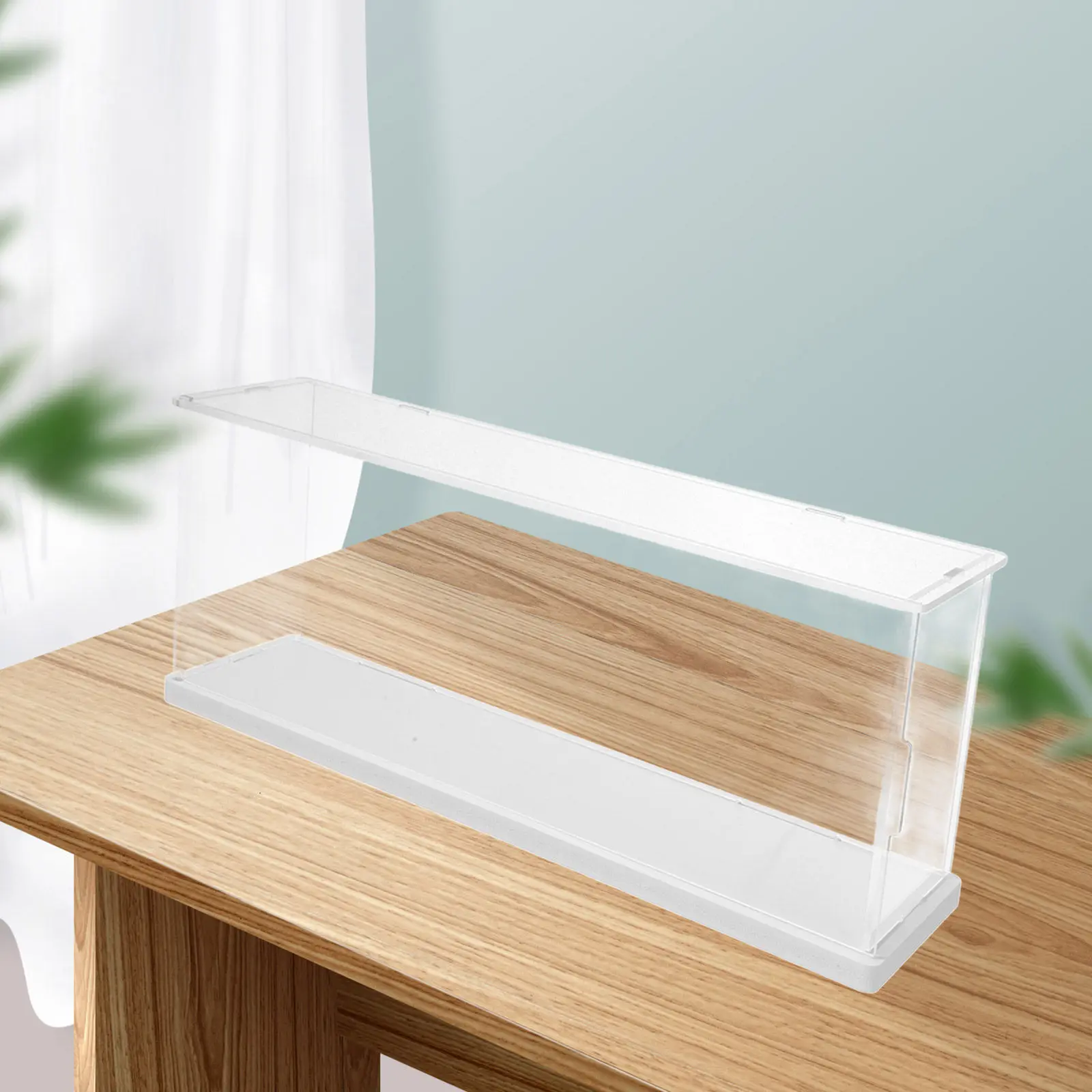 Clear Acrylic Display Case Transparent Organizer Multi-Compartment Collectibles Display Box for Office Desk Storage