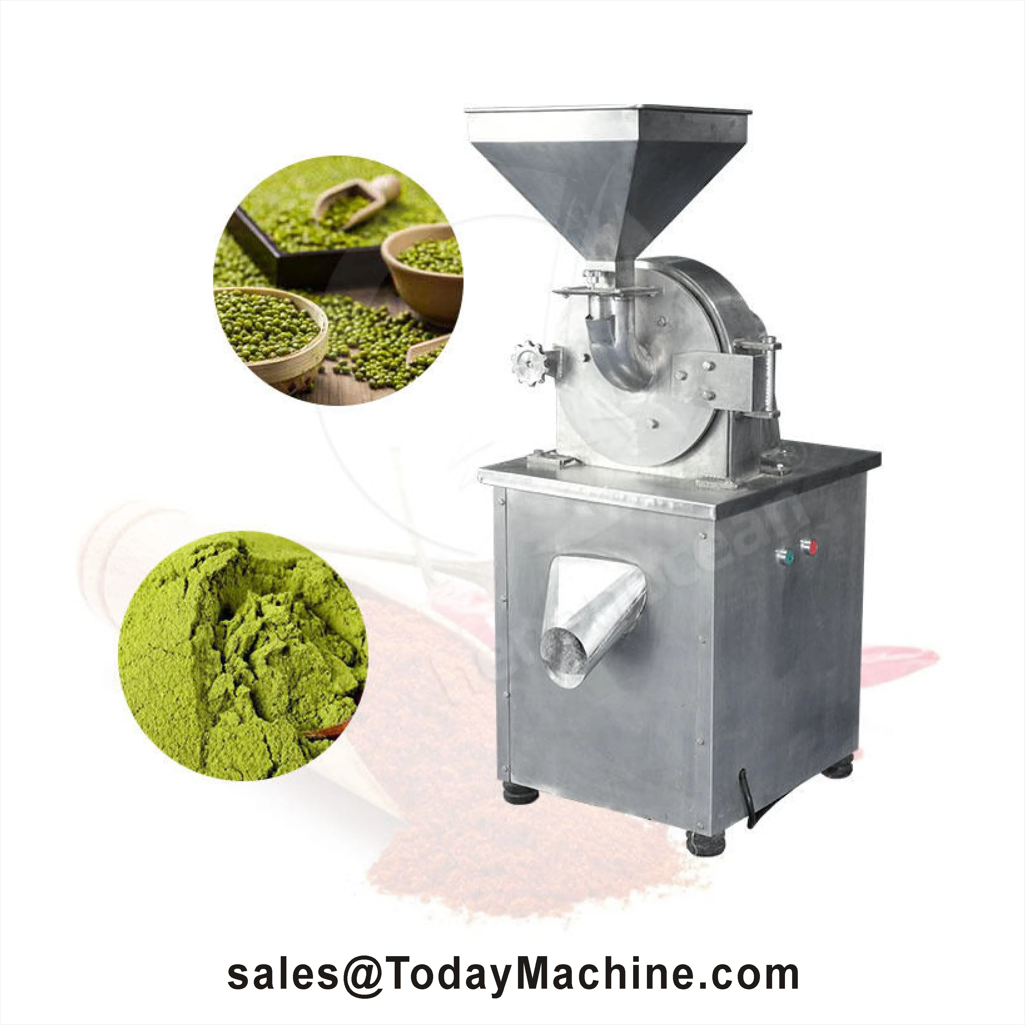 Máquina trituradora de café de hojas de especias y hierbas de acero inoxidable, trituradora gruesa, pulverizador de té, molinillo de semillas de fenogreco