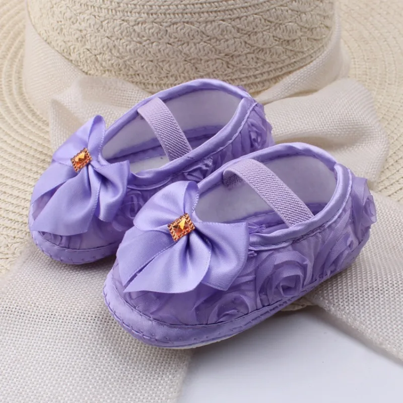 Preschool Princess Walking Shoe 2026 Four Seasons New Korean Version Child Bow Shoe Fashion Baby Anti Slip Daily Walking Shoes