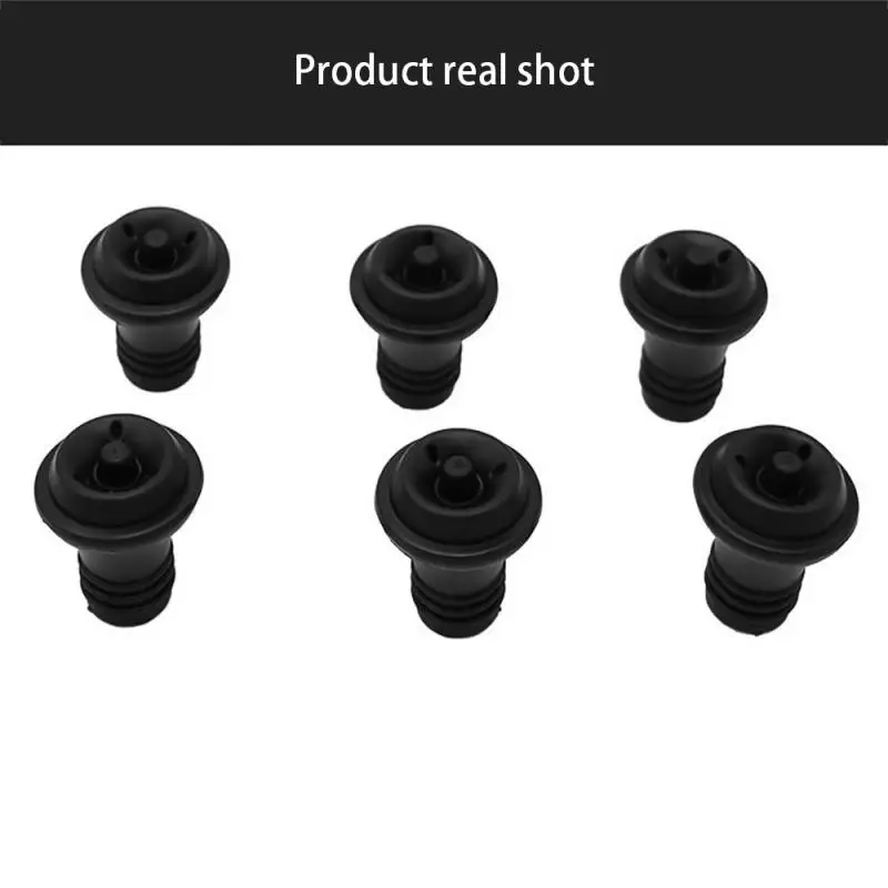 Home Vacuum Wine Saver Black Wine Bottle Plugs Rubber Wine Stopper Vacuum Suction Bottle Stopper Wine Drinks Bottle Caps