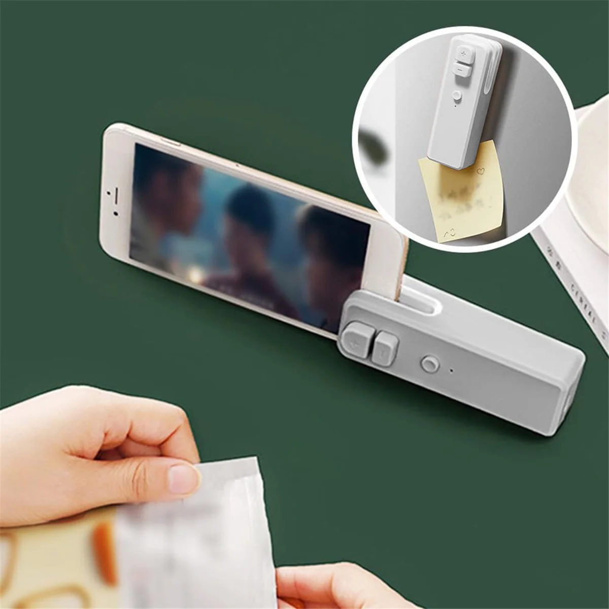 Mini Bag Sealer Heat Seal Tool 2 In1 Rechargeable Portable Handheld Vacuum Food Sealer Mini Sealing for Snacks Vegetable image 4