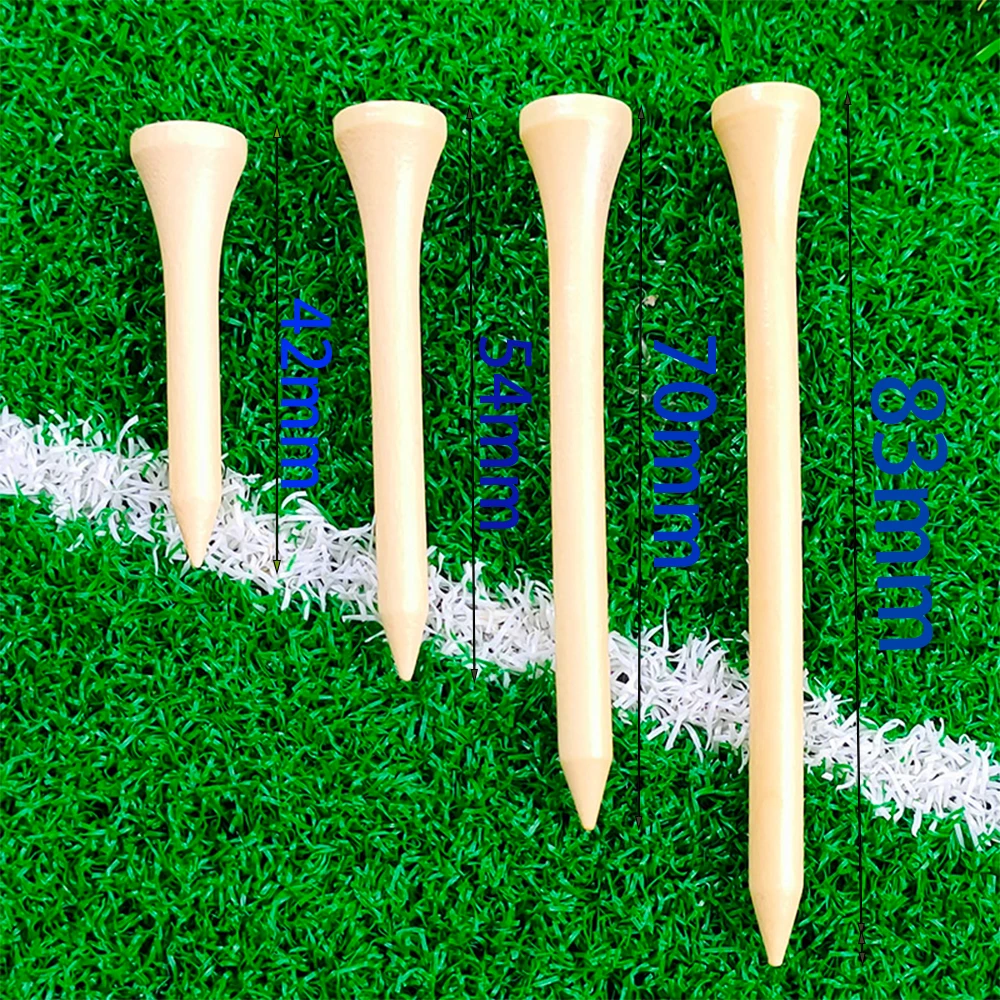 100 قطعة/الحقيبة جولف تيز الخشب كرات الغولف حامل 4 أحجام المتاحة هبوط السفينة 42 مللي متر 54 مللي متر 70 مللي متر 83 مللي متر