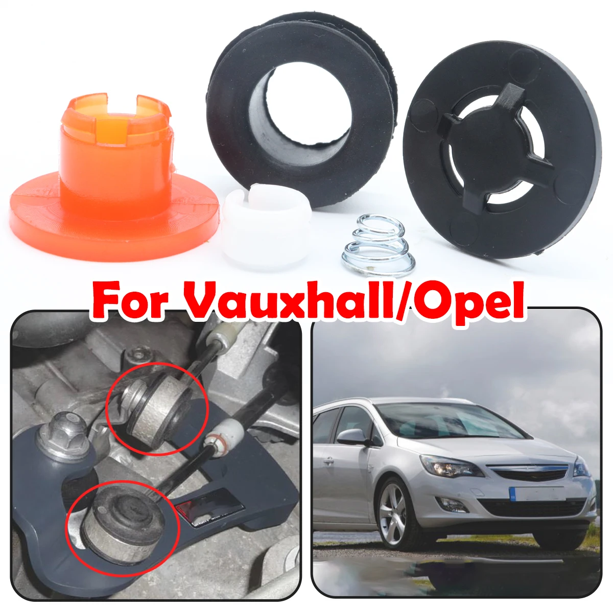 

Upgrade Gear Shift Cable Linkage End Rod Bushing Gearbox Shifter lever Selector Adapter Grommet Repair Kit For Vauxhall / Opel