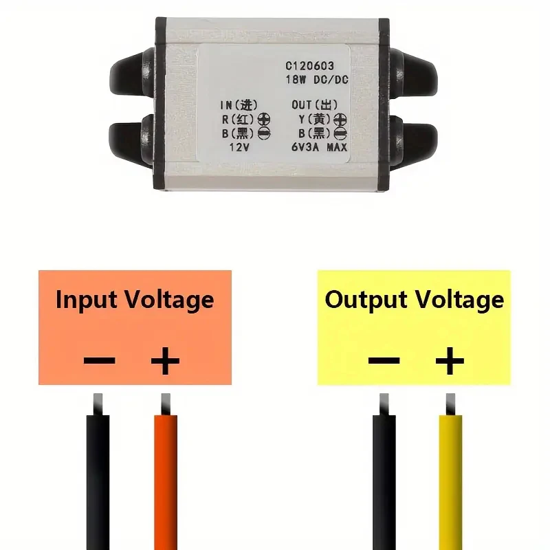 12V to 5/6V Car Power Converter DC 8V-35V to Buck Voltage Regulator Step Down Module Automotive Motor Voltage Regulator